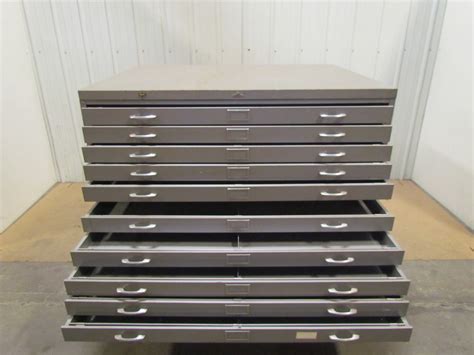 used blueprint flat file cabinet